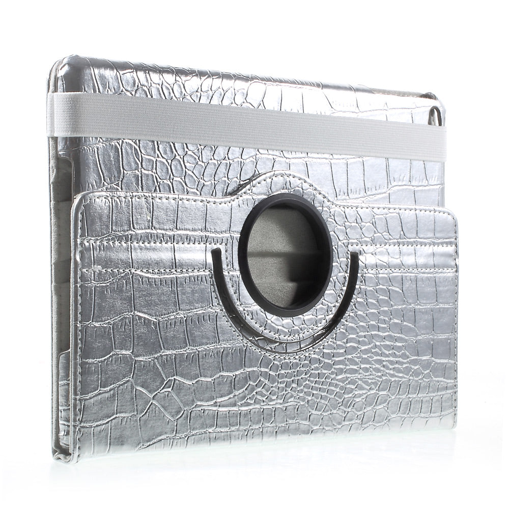 For iPad 9.7 (2018) / 9.7 (2017) Leather Flip Protective Case with 360 Degree Rotary Stand