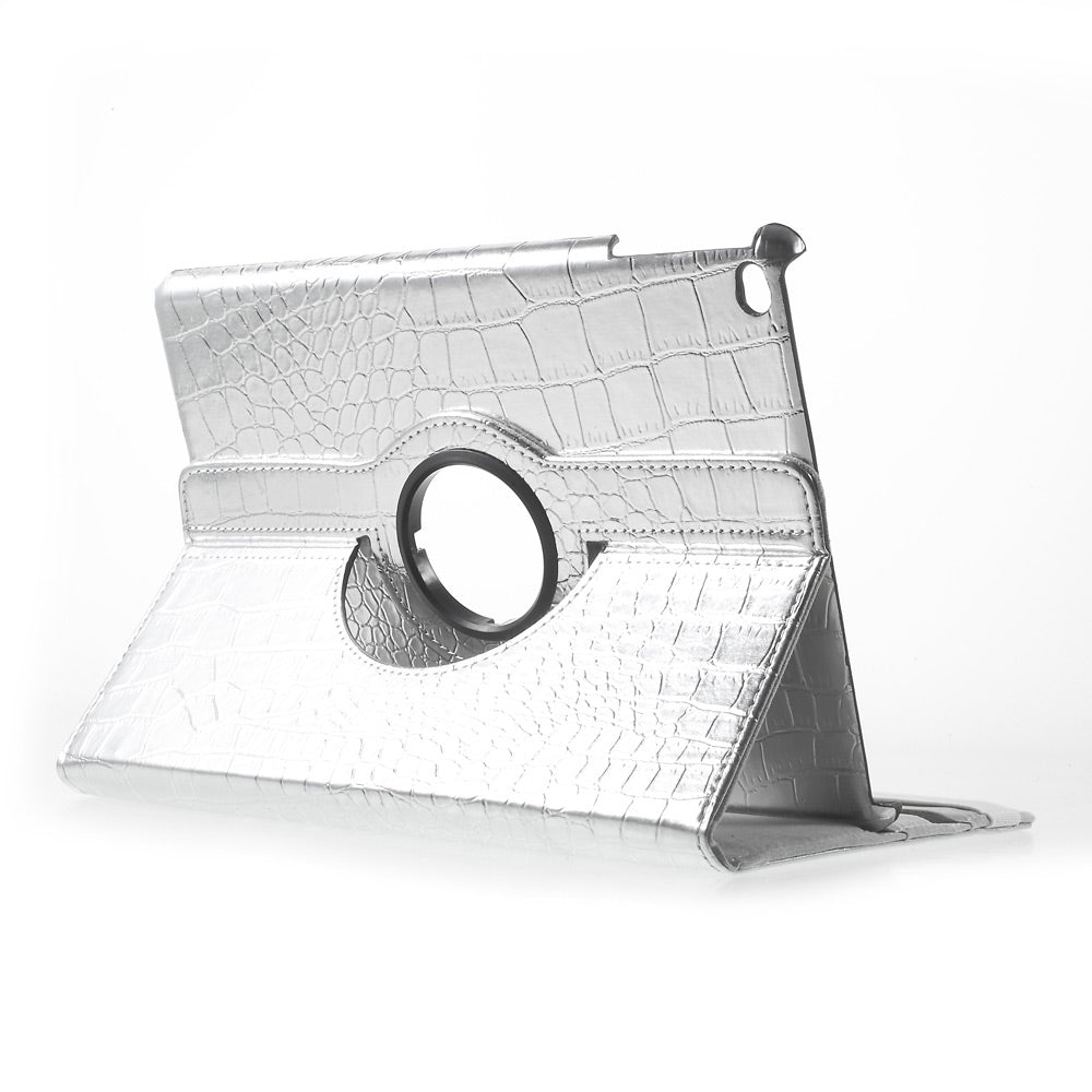 For iPad 9.7 (2018) / 9.7 (2017) Leather Flip Protective Case with 360 Degree Rotary Stand