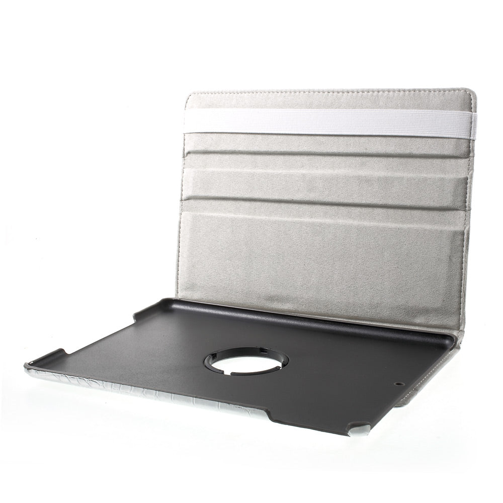 For iPad 9.7 (2018) / 9.7 (2017) Leather Flip Protective Case with 360 Degree Rotary Stand