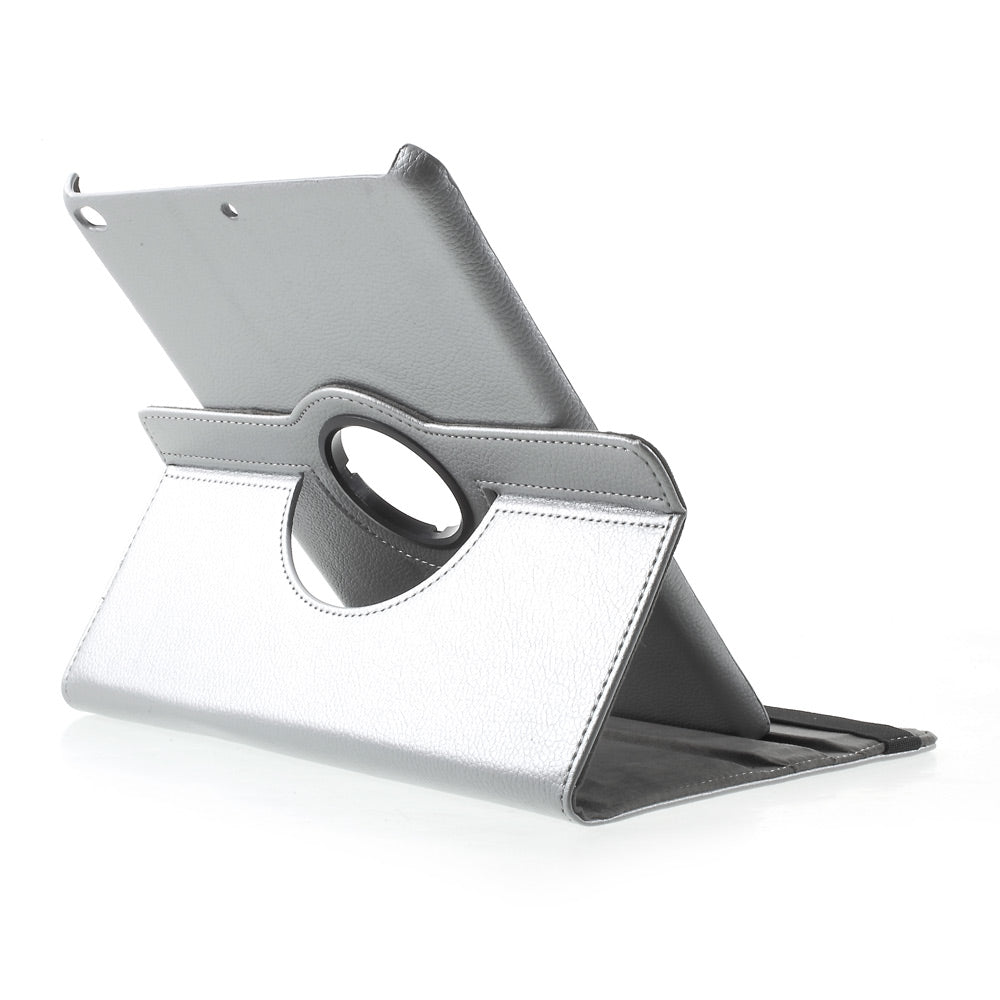 For iPad 9.7 (2018) / 9.7 (2017) Leather Flip Protective Case with 360 Degree Rotary Stand