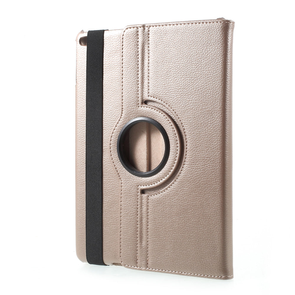 For iPad 9.7 (2018) / 9.7 (2017) Leather Flip Protective Case with 360 Degree Rotary Stand