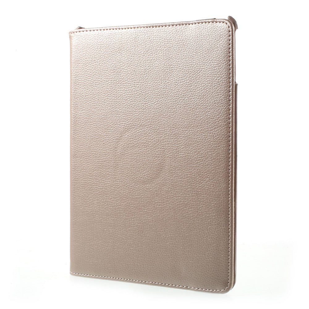 For iPad 9.7 (2018) / 9.7 (2017) Leather Flip Protective Case with 360 Degree Rotary Stand