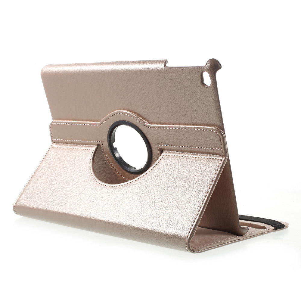 For iPad 9.7 (2018) / 9.7 (2017) Leather Flip Protective Case with 360 Degree Rotary Stand