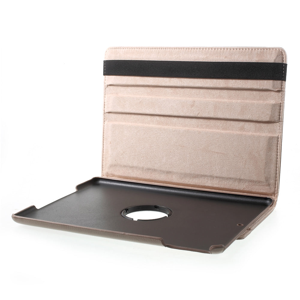 For iPad 9.7 (2018) / 9.7 (2017) Leather Flip Protective Case with 360 Degree Rotary Stand