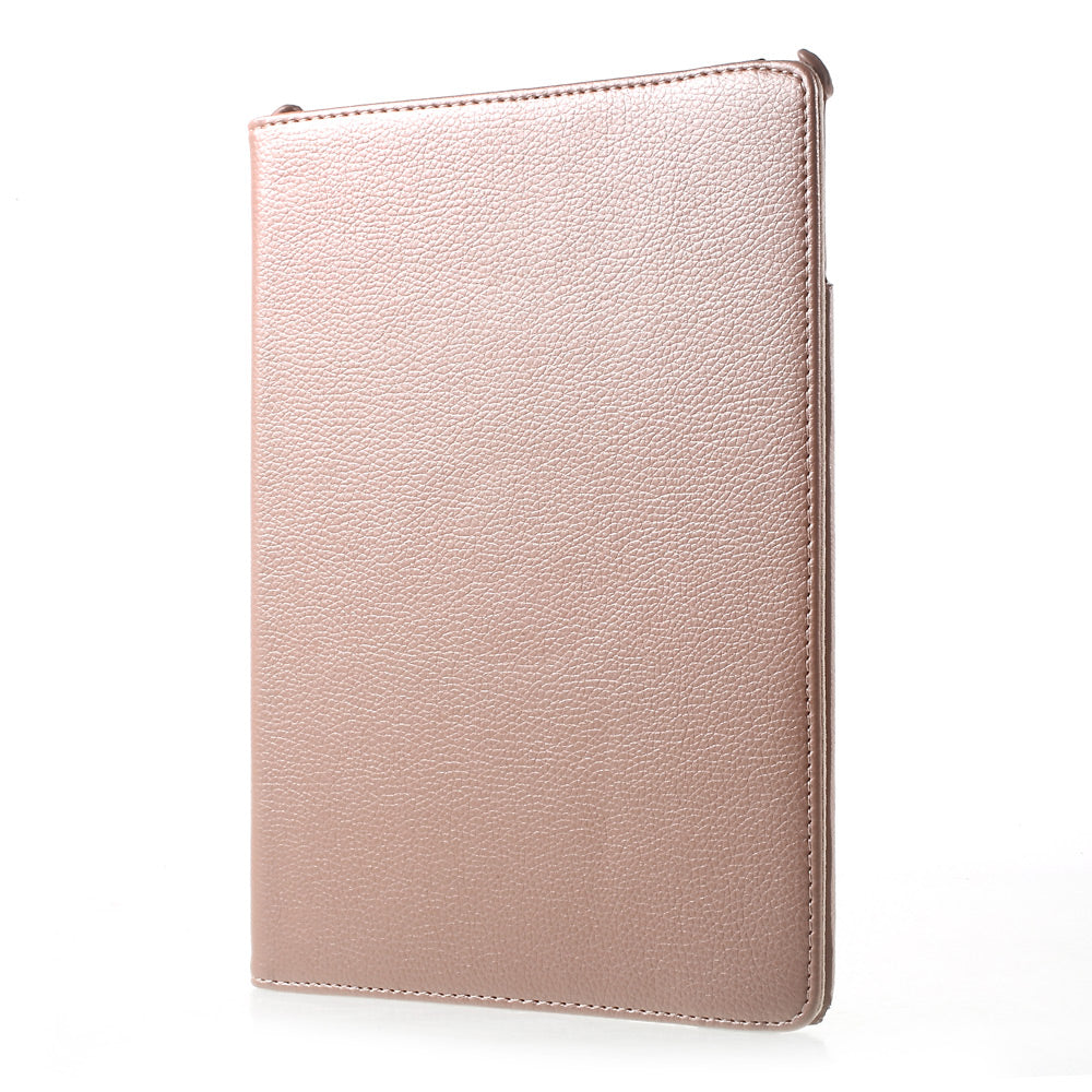 For iPad 9.7 (2018) / 9.7 (2017) Leather Flip Protective Case with 360 Degree Rotary Stand