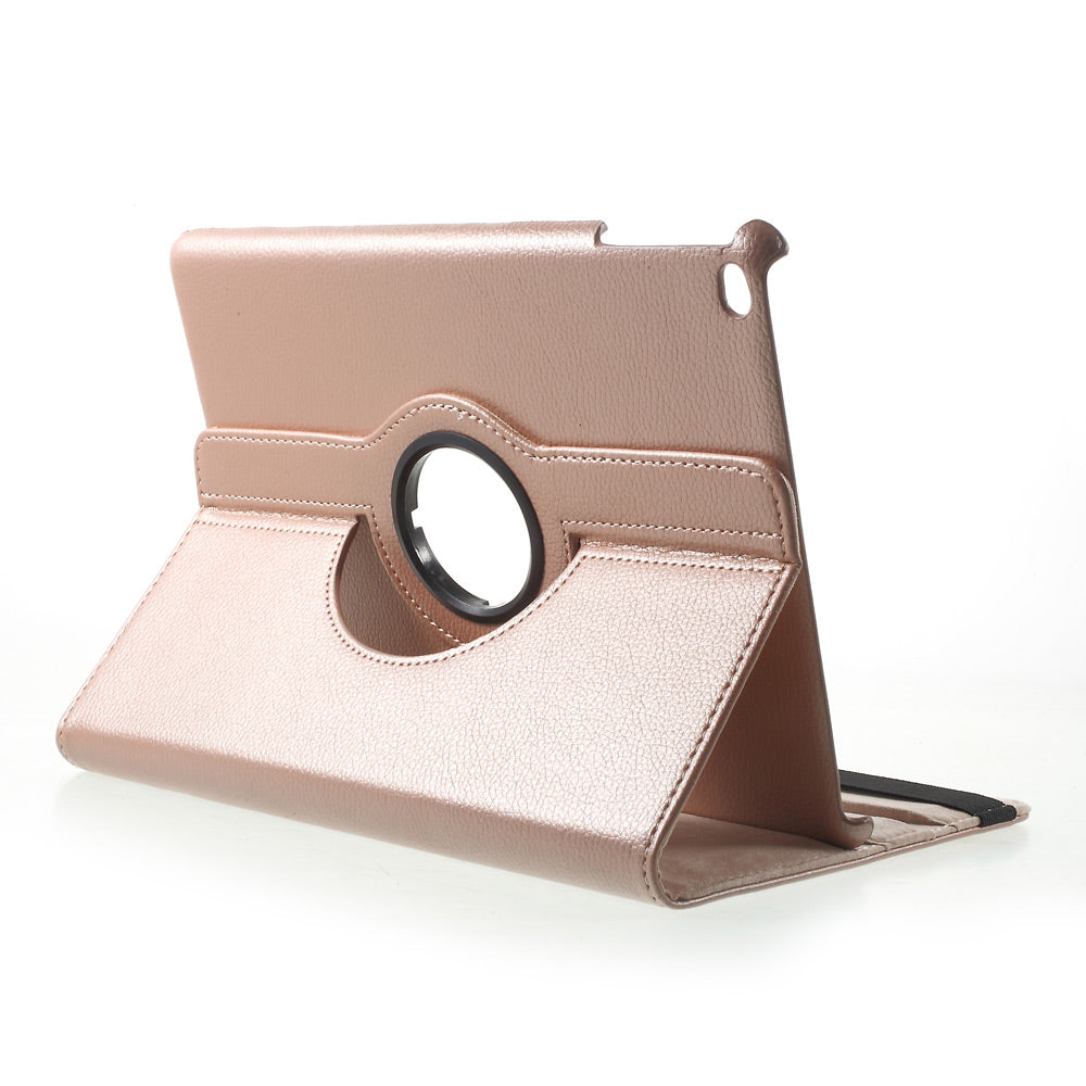 For iPad 9.7 (2018) / 9.7 (2017) Leather Flip Protective Case with 360 Degree Rotary Stand