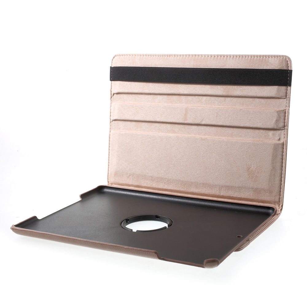 For iPad 9.7 (2018) / 9.7 (2017) Leather Flip Protective Case with 360 Degree Rotary Stand