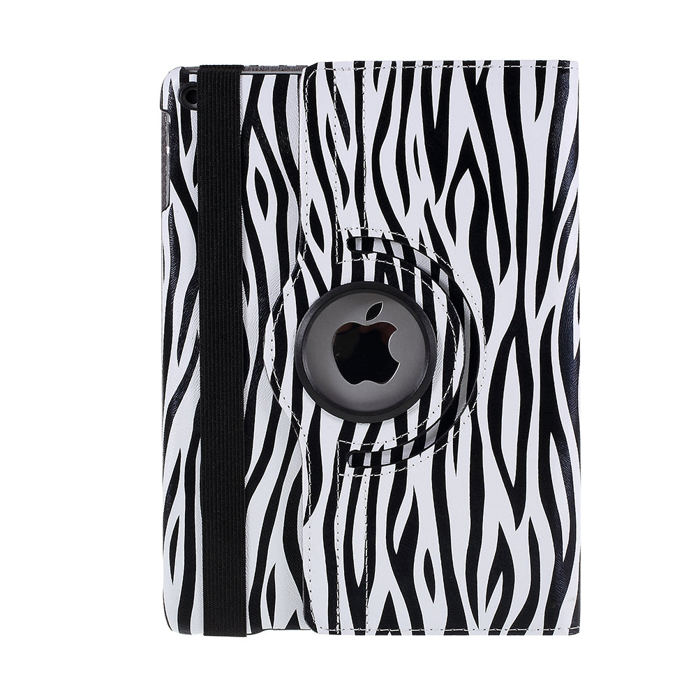 For iPad 9.7 (2018) / 9.7 (2017) Leather Flip Protective Case with 360 Degree Rotary Stand