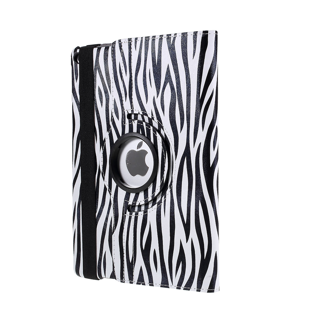 For iPad 9.7 (2018) / 9.7 (2017) Leather Flip Protective Case with 360 Degree Rotary Stand