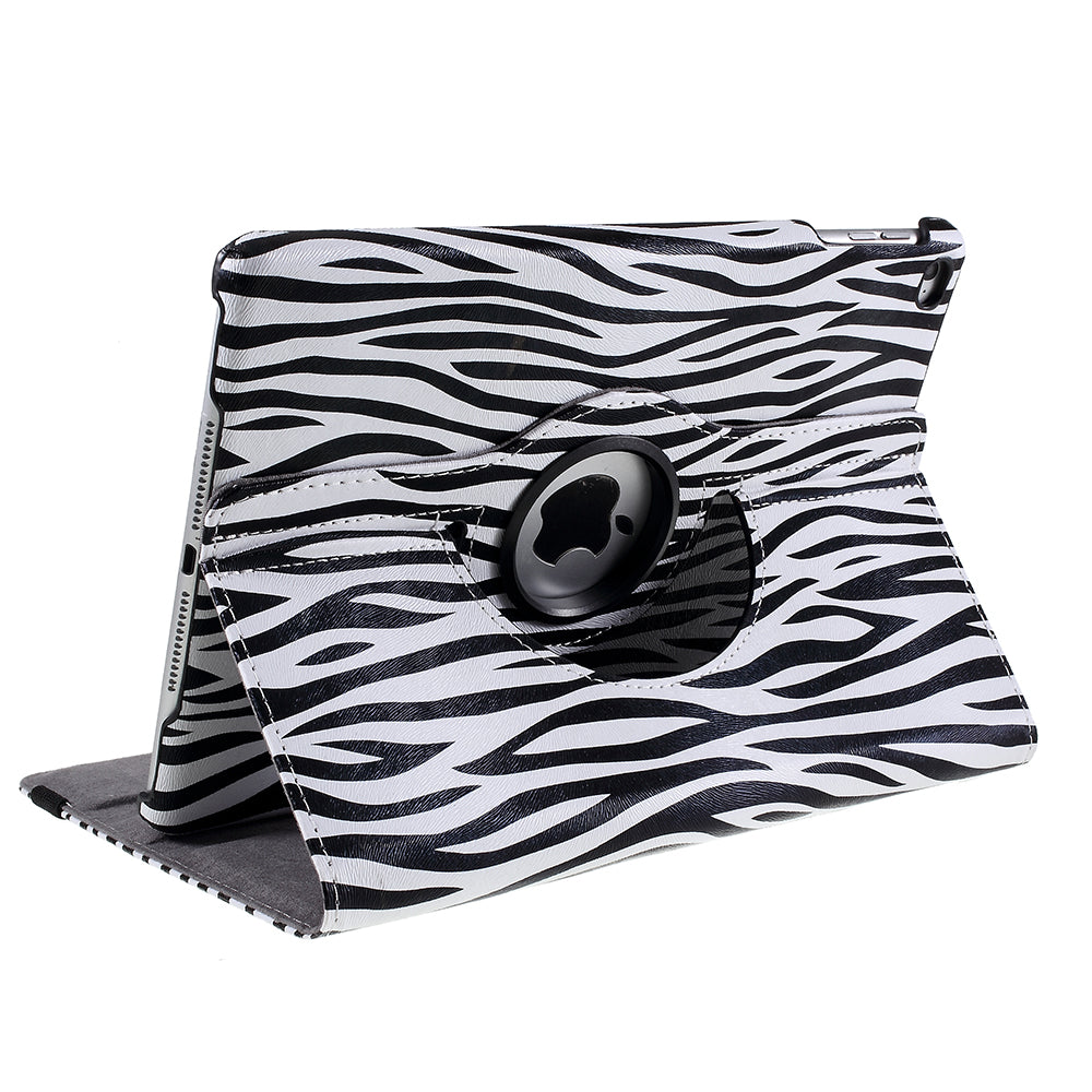 For iPad 9.7 (2018) / 9.7 (2017) Leather Flip Protective Case with 360 Degree Rotary Stand