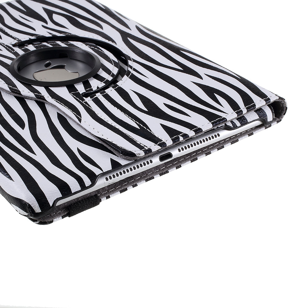 For iPad 9.7 (2018) / 9.7 (2017) Leather Flip Protective Case with 360 Degree Rotary Stand