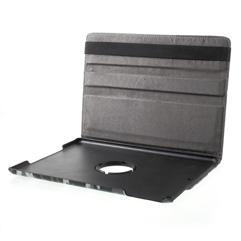 For iPad 9.7 (2018) / 9.7 (2017) Leather Flip Protective Case with 360 Degree Rotary Stand