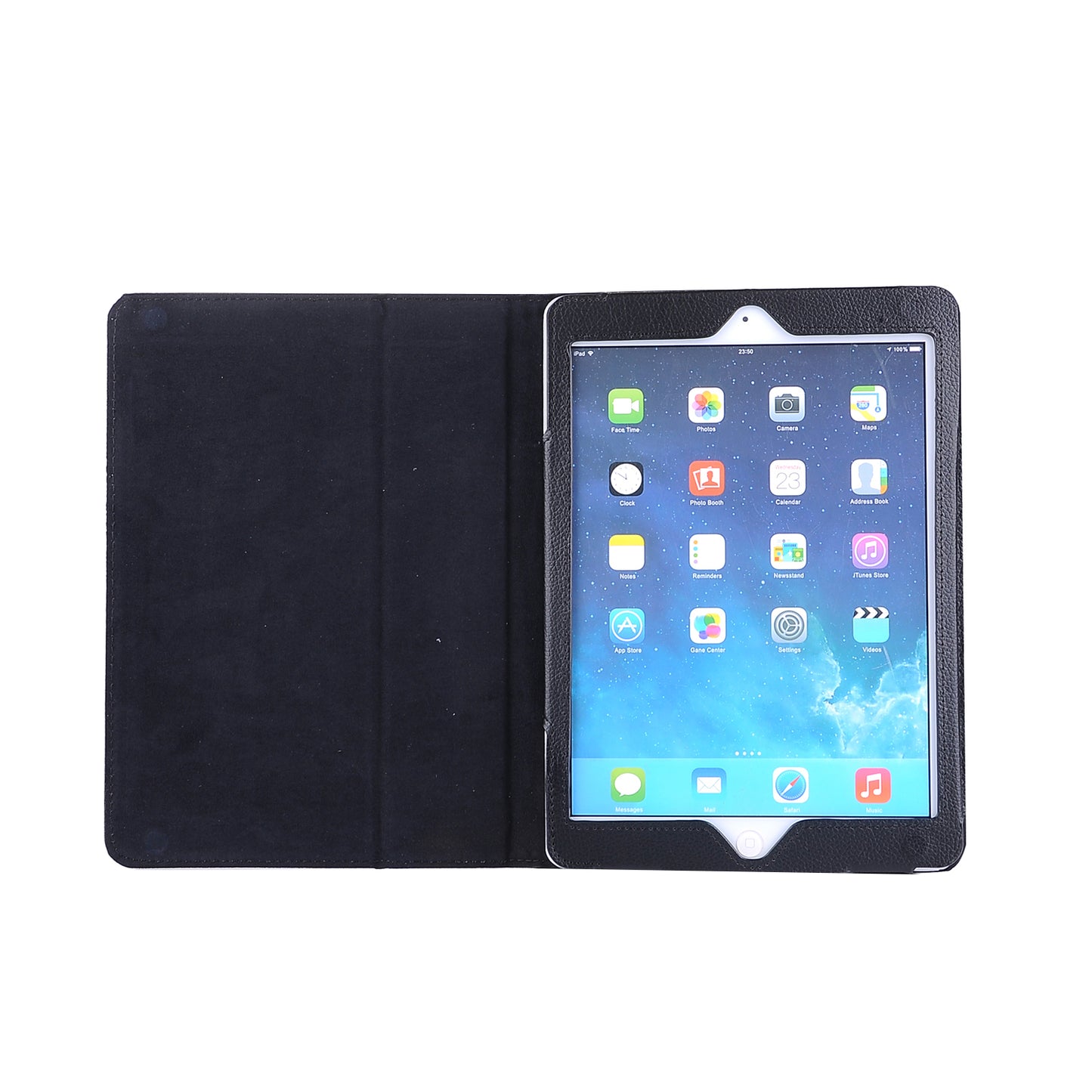 For iPad 9.7 (2018) / 9.7 (2017) Flip Stand Smart Leather Tablet Case Litchi Texture