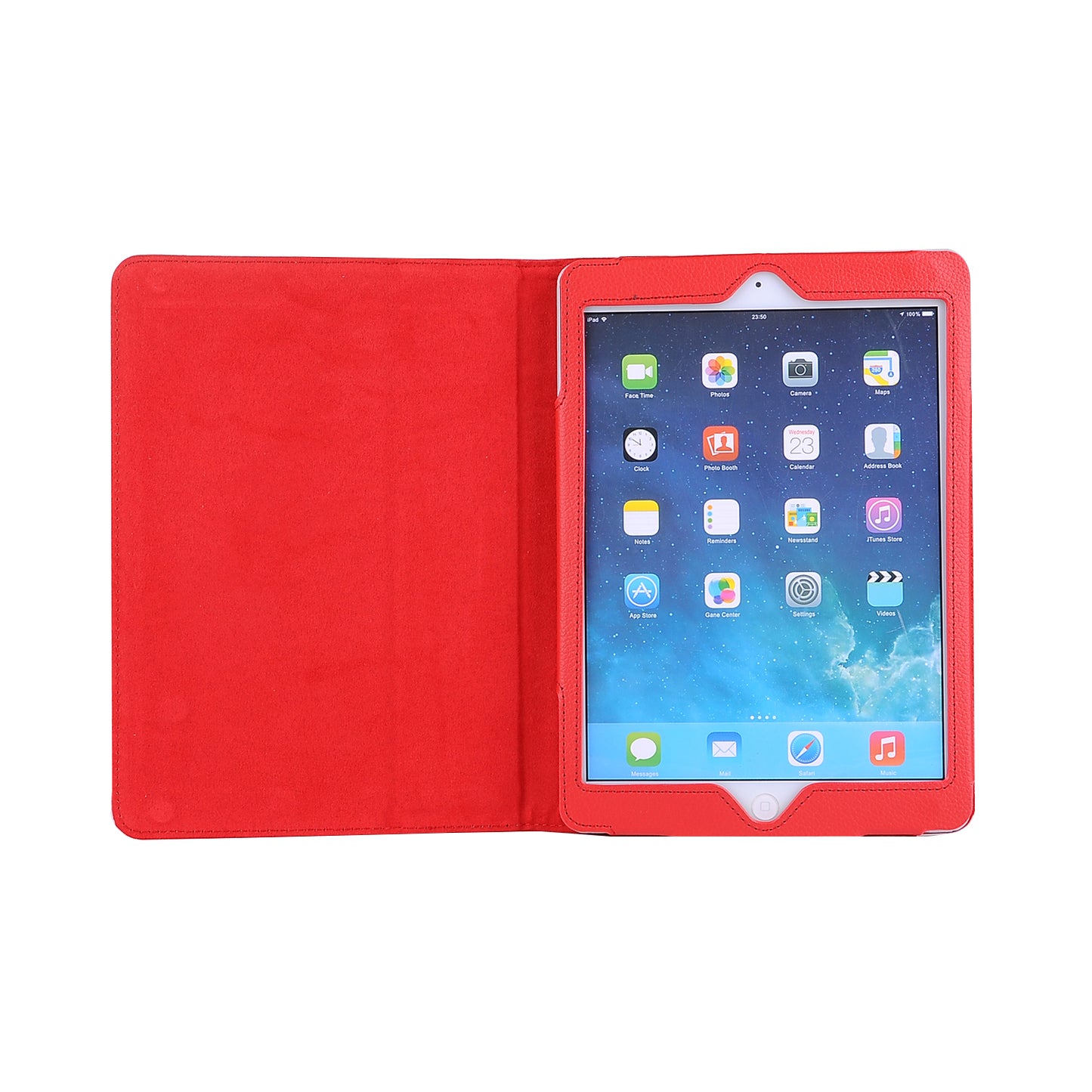 For iPad 9.7 (2018) / 9.7 (2017) Flip Stand Smart Leather Tablet Case Litchi Texture