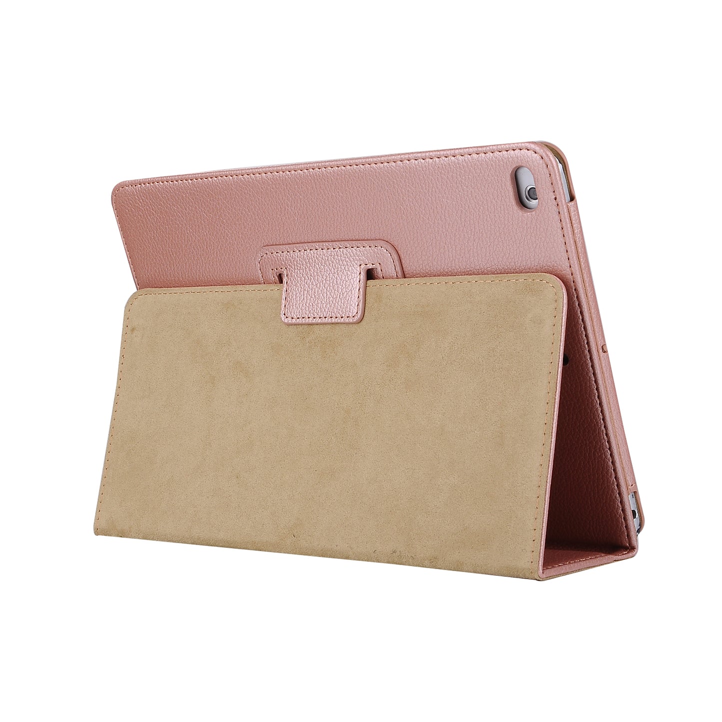 For iPad 9.7 (2018) / 9.7 (2017) Flip Stand Smart Leather Tablet Case Litchi Texture