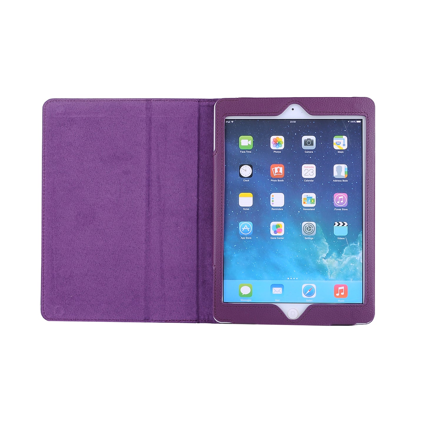For iPad 9.7 (2018) / 9.7 (2017) Flip Stand Smart Leather Tablet Case Litchi Texture
