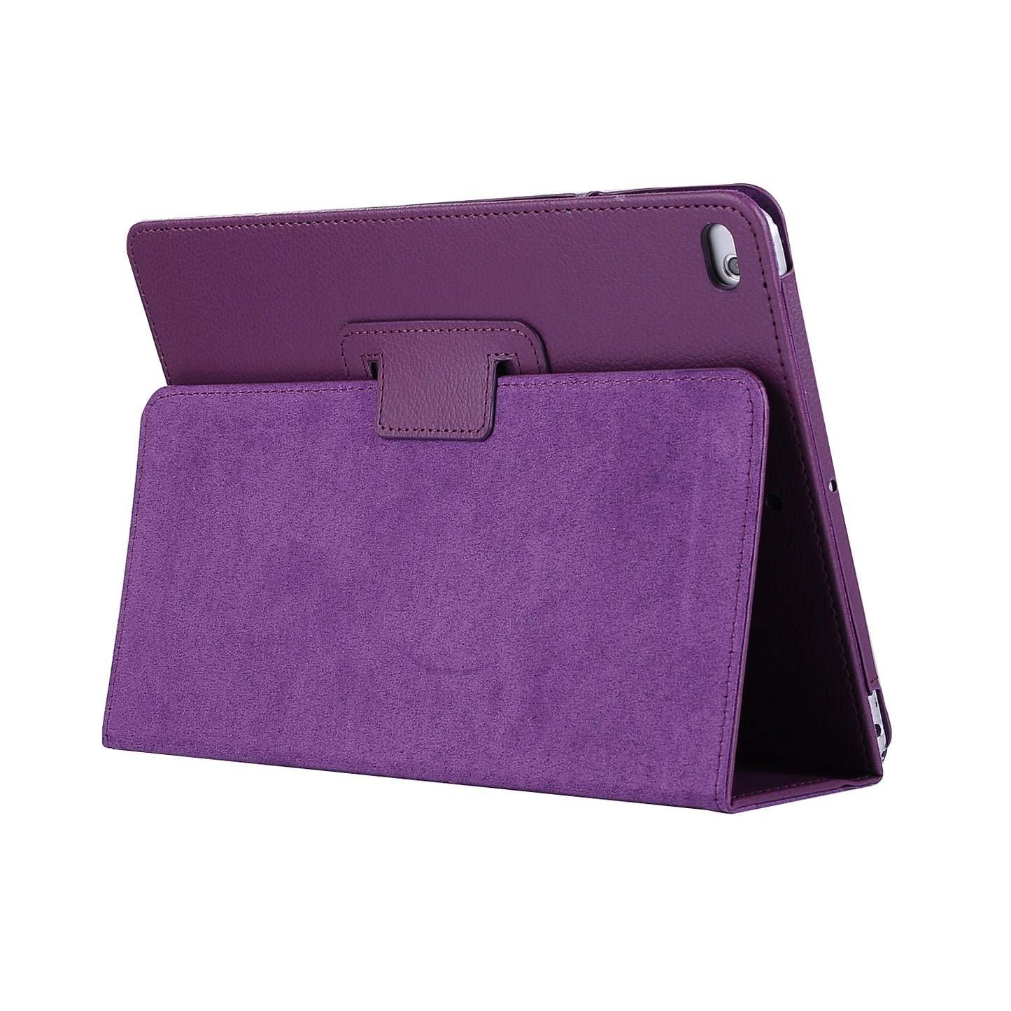 For iPad 9.7 (2018) / 9.7 (2017) Flip Stand Smart Leather Tablet Case Litchi Texture