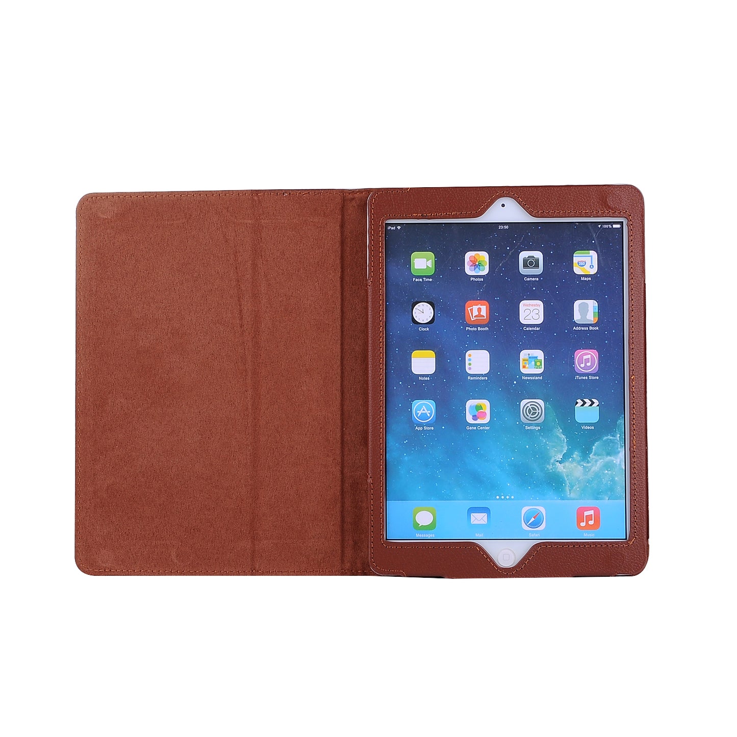 For iPad 9.7 (2018) / 9.7 (2017) Flip Stand Smart Leather Tablet Case Litchi Texture