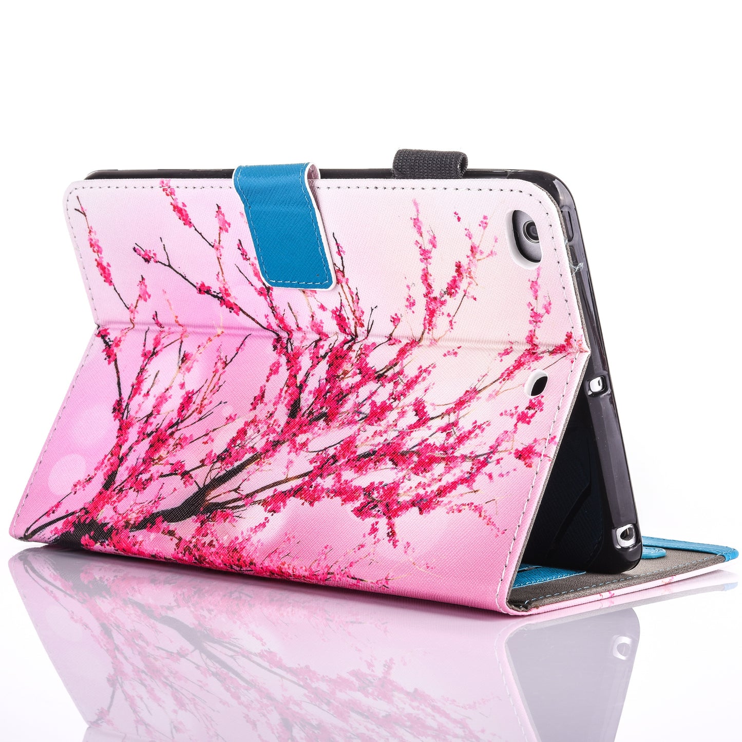 For iPad 9.7 (2018) / 9.7 (2017) Pattern Printing Leather Card Holder Tablet Case