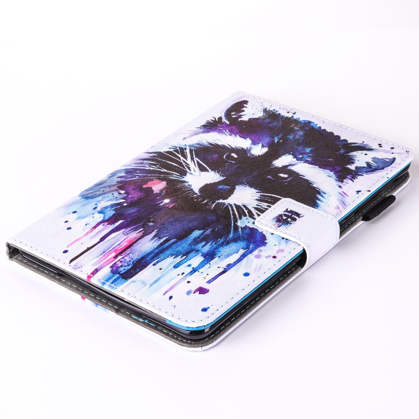 For iPad 9.7 (2018) / 9.7 (2017) Pattern Printing Leather Card Holder Tablet Case