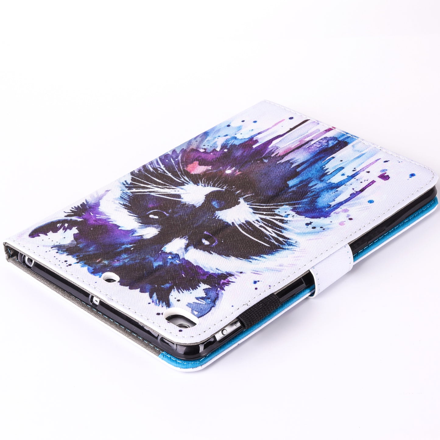 For iPad 9.7 (2018) / 9.7 (2017) Pattern Printing Leather Card Holder Tablet Case