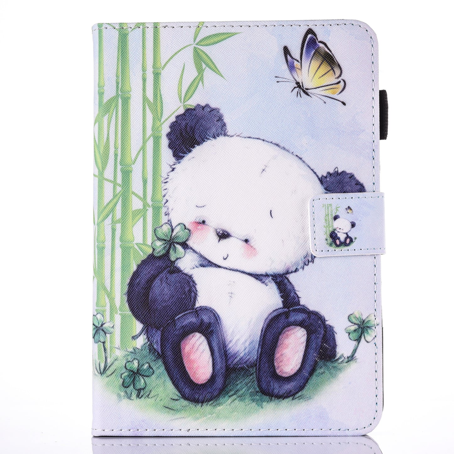 For iPad 9.7 (2018) / 9.7 (2017) Pattern Printing Leather Card Holder Tablet Case