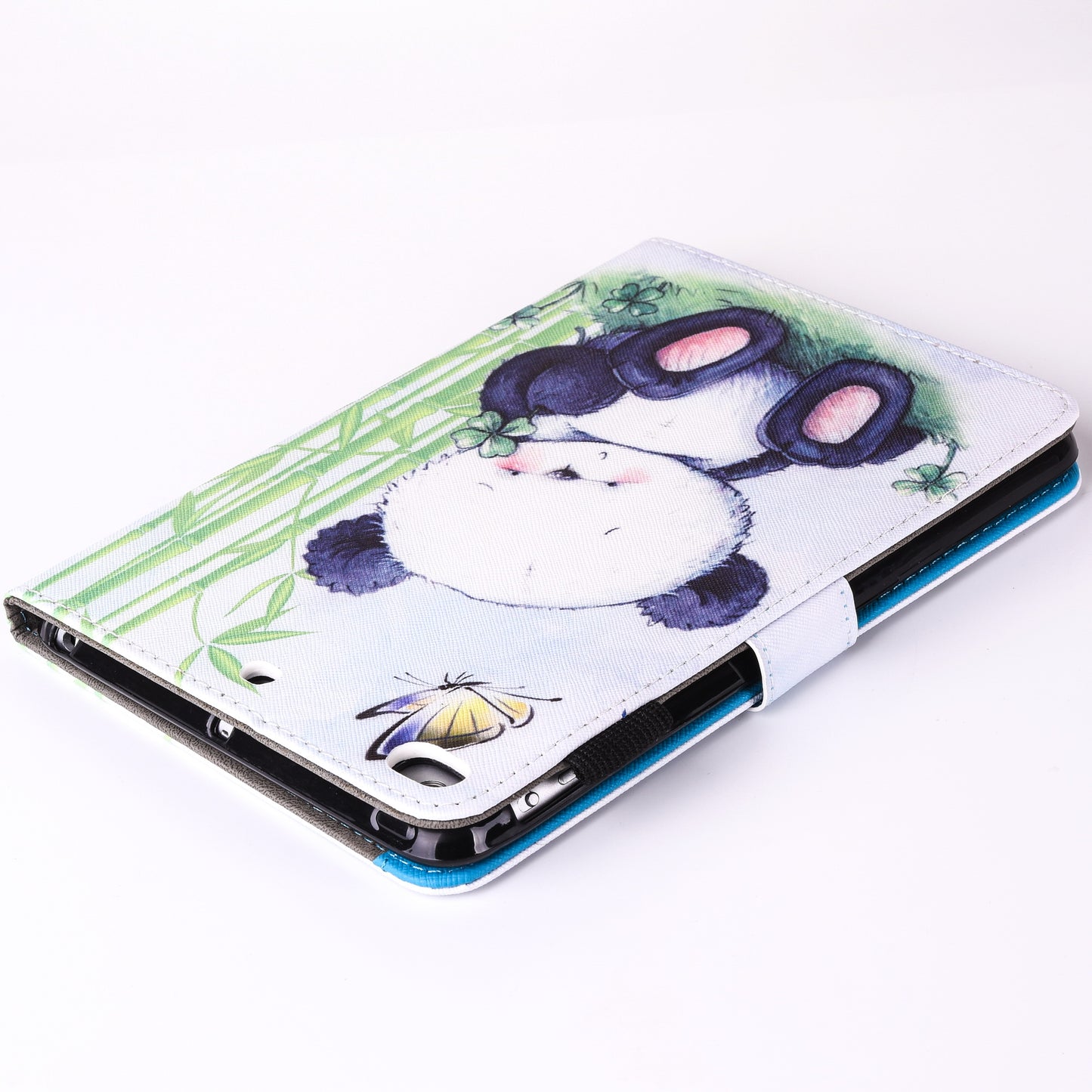 For iPad 9.7 (2018) / 9.7 (2017) Pattern Printing Leather Card Holder Tablet Case