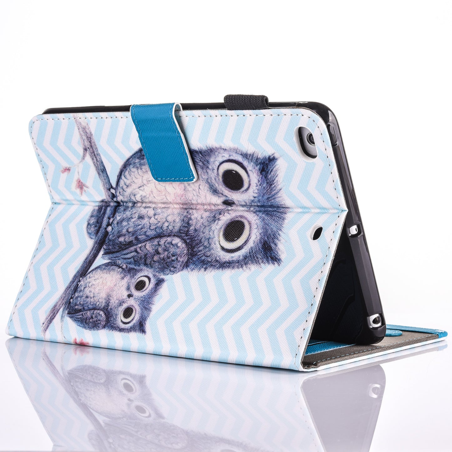 For iPad 9.7 (2018) / 9.7 (2017) Pattern Printing Leather Card Holder Tablet Case