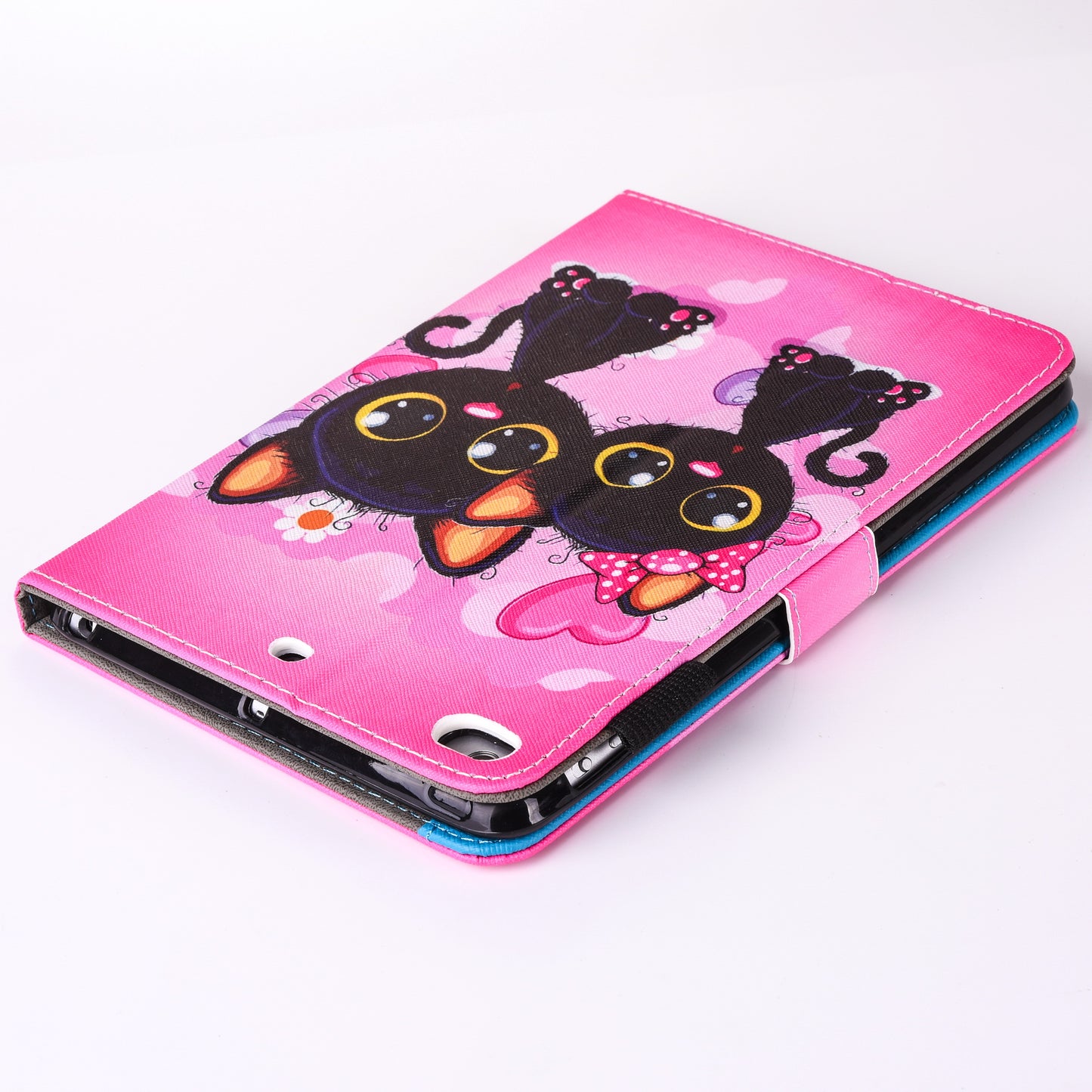 For iPad 9.7 (2018) / 9.7 (2017) Pattern Printing Leather Card Holder Tablet Case