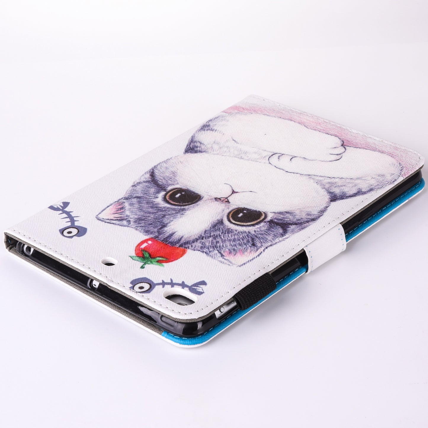 For iPad 9.7 (2018) / 9.7 (2017) Pattern Printing Leather Card Holder Tablet Case