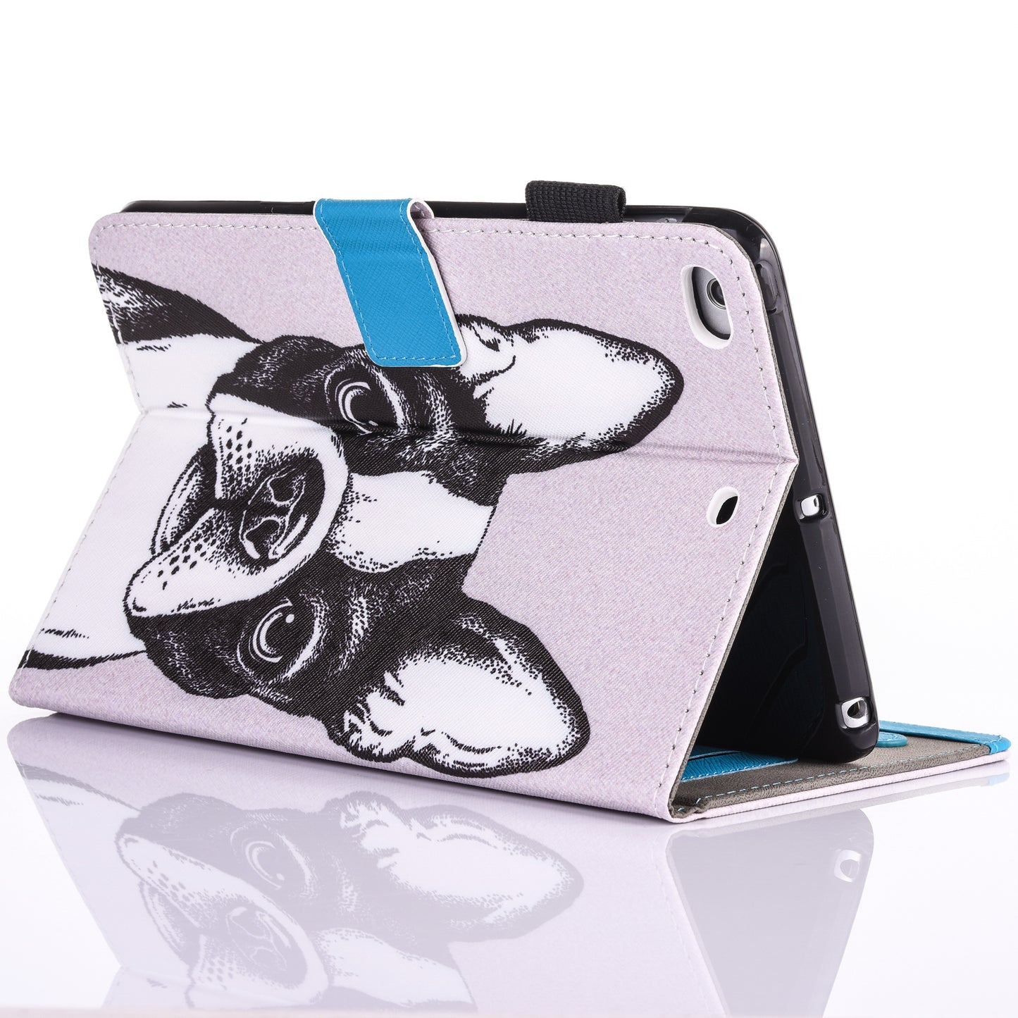 For iPad 9.7 (2018) / 9.7 (2017) Pattern Printing Leather Card Holder Tablet Case