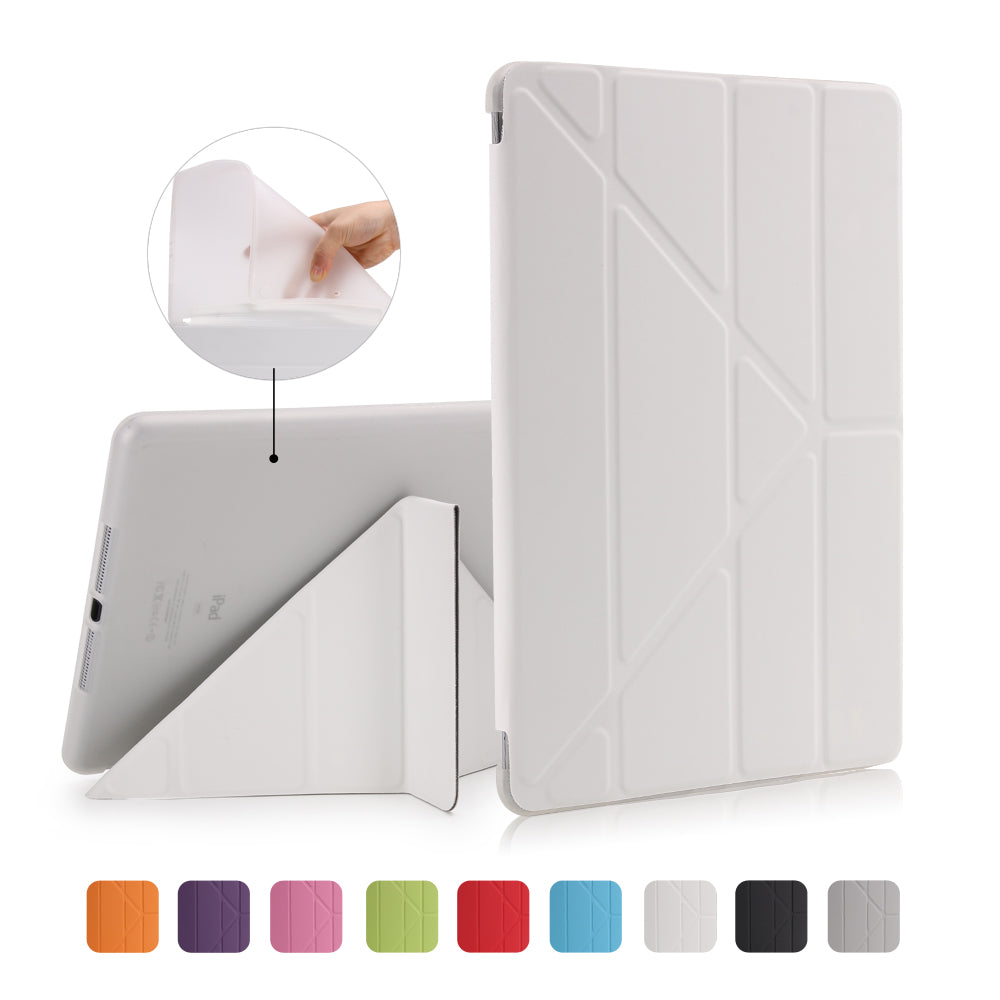 For iPad 9.7 (2018) / 9.7 (2017) Origami Smart PU Leather + TPU Tablet Casing