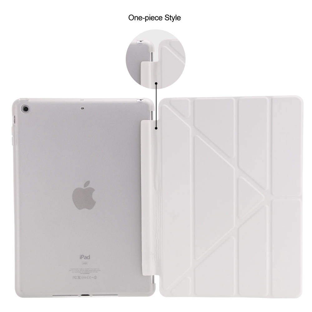 For iPad 9.7 (2018) / 9.7 (2017) Origami Smart PU Leather + TPU Tablet Casing