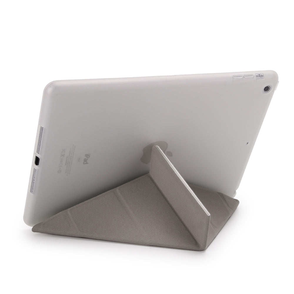 For iPad 9.7 (2018) / 9.7 (2017) Origami Smart PU Leather + TPU Tablet Casing
