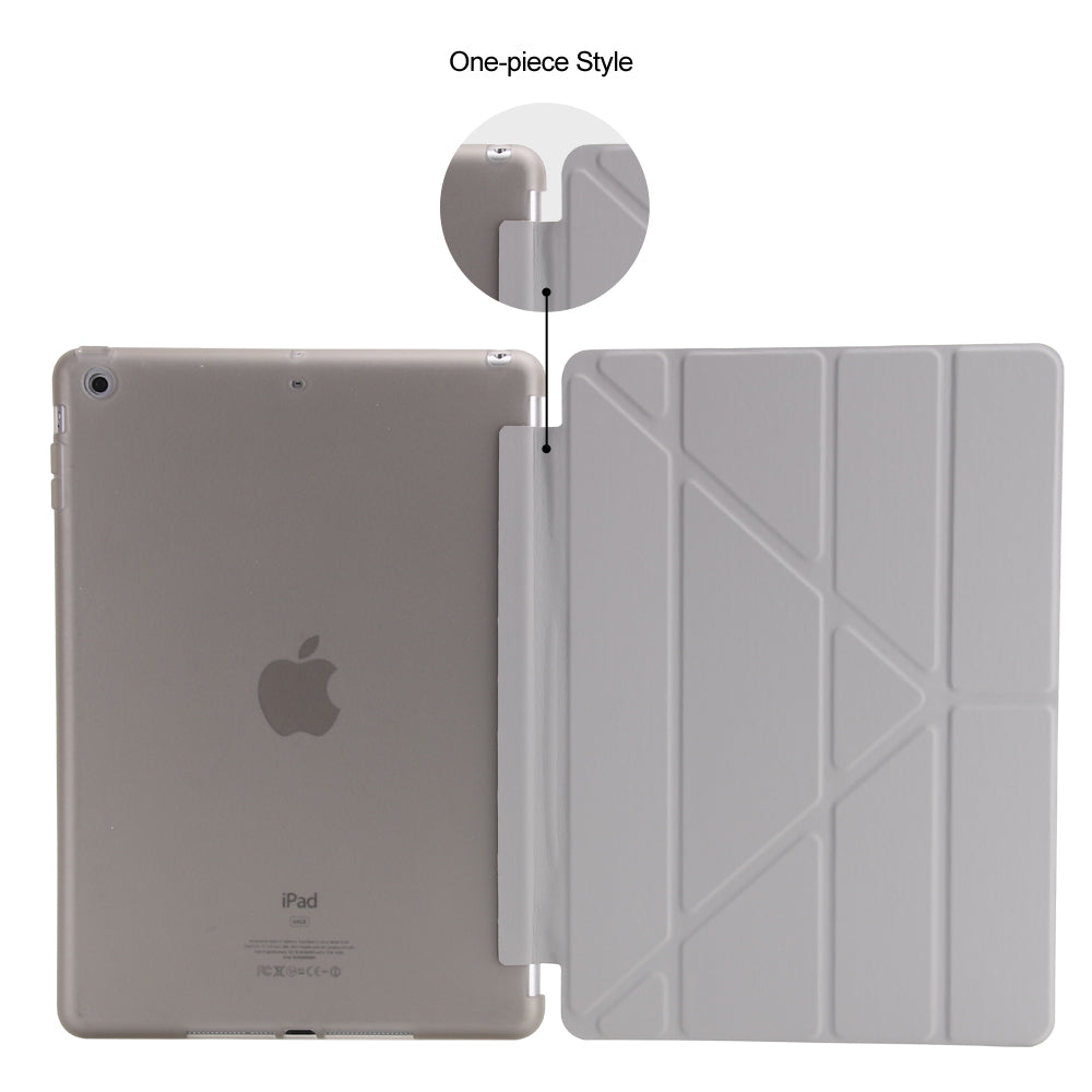 For iPad 9.7 (2018) / 9.7 (2017) Origami Smart PU Leather + TPU Tablet Casing