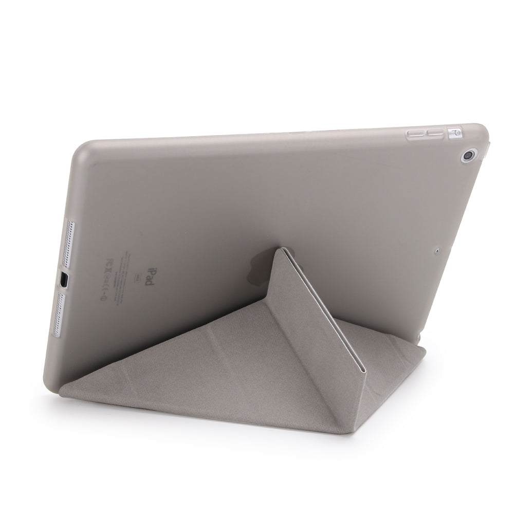 For iPad 9.7 (2018) / 9.7 (2017) Origami Smart PU Leather + TPU Tablet Casing