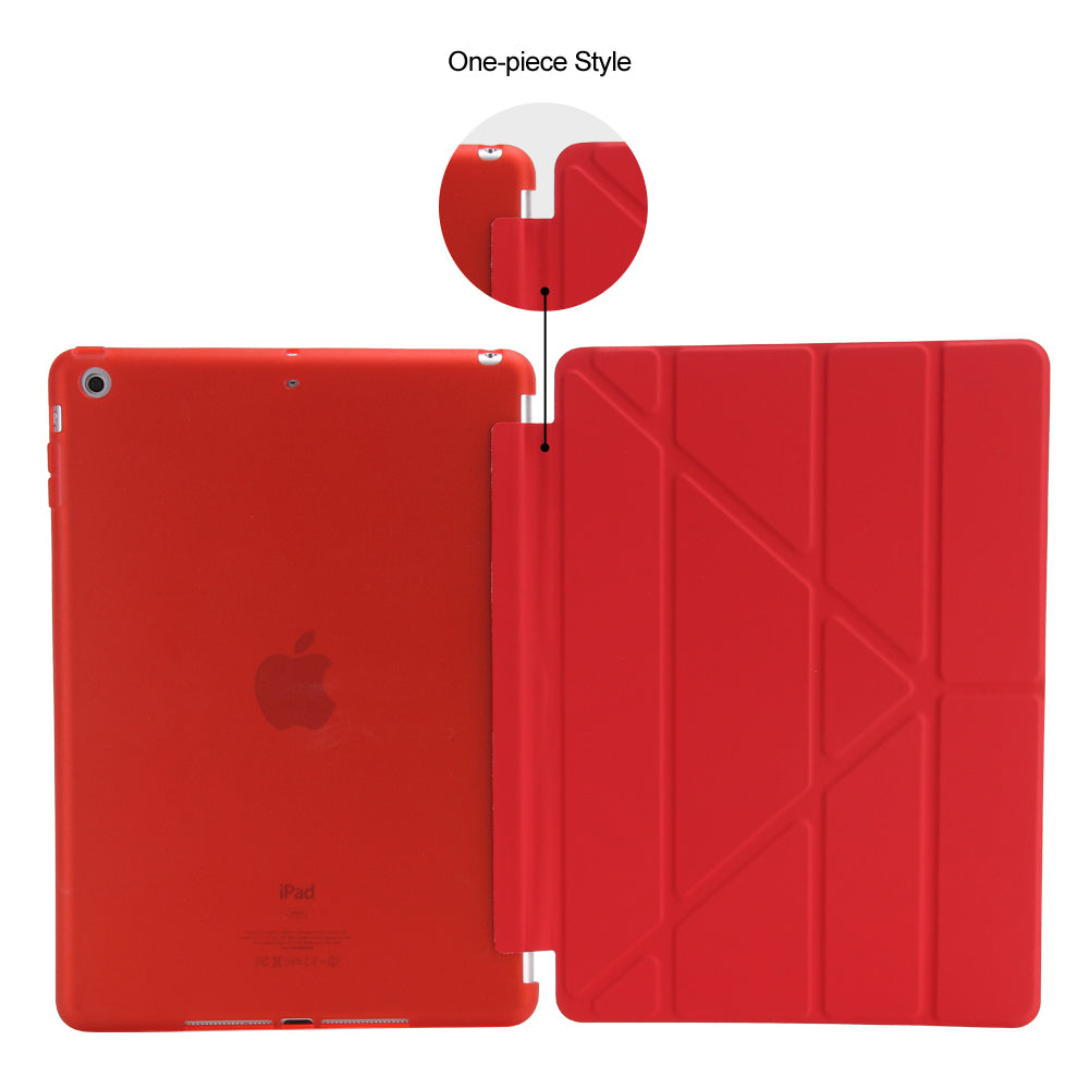 For iPad 9.7 (2018) / 9.7 (2017) Origami Smart PU Leather + TPU Tablet Casing