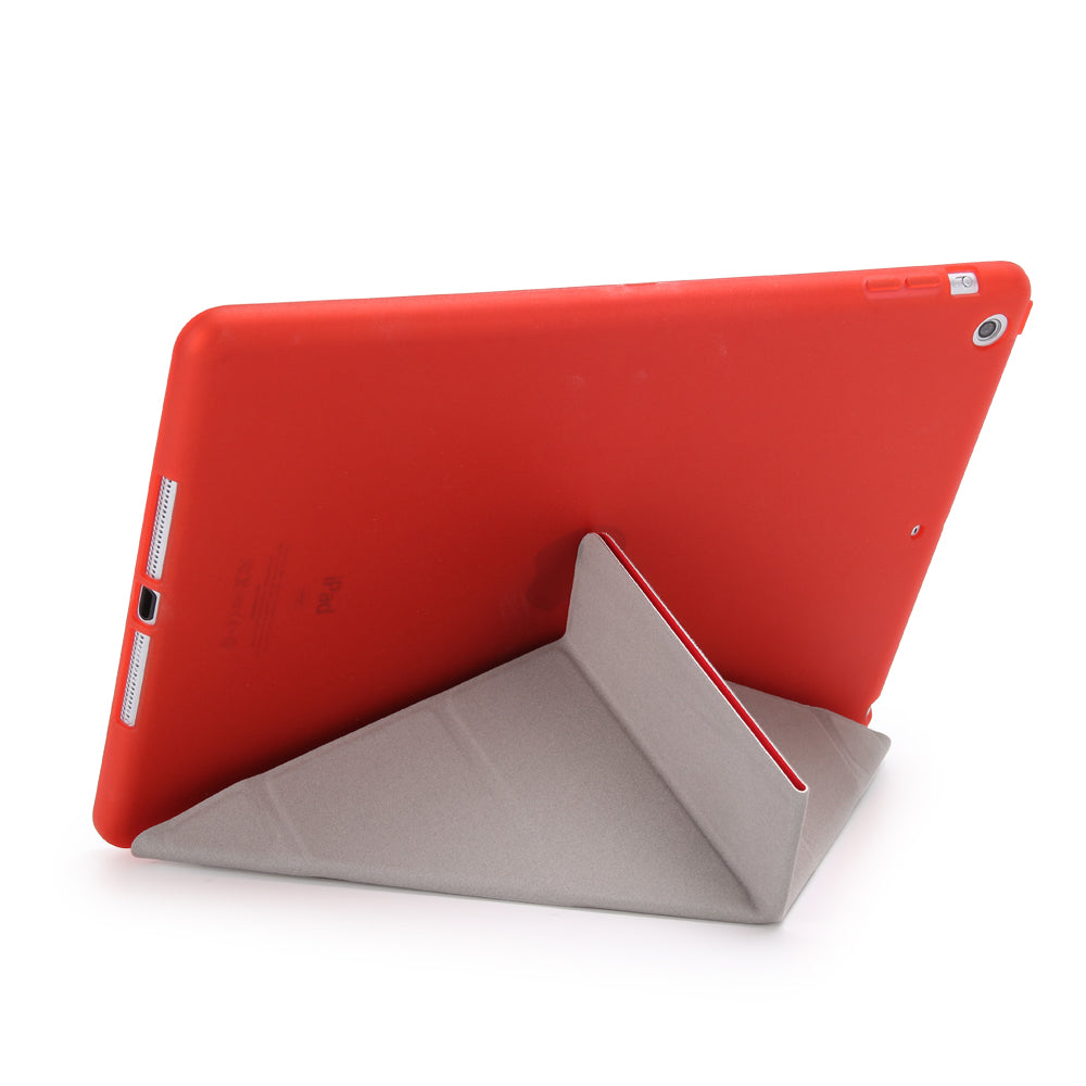 For iPad 9.7 (2018) / 9.7 (2017) Origami Smart PU Leather + TPU Tablet Casing