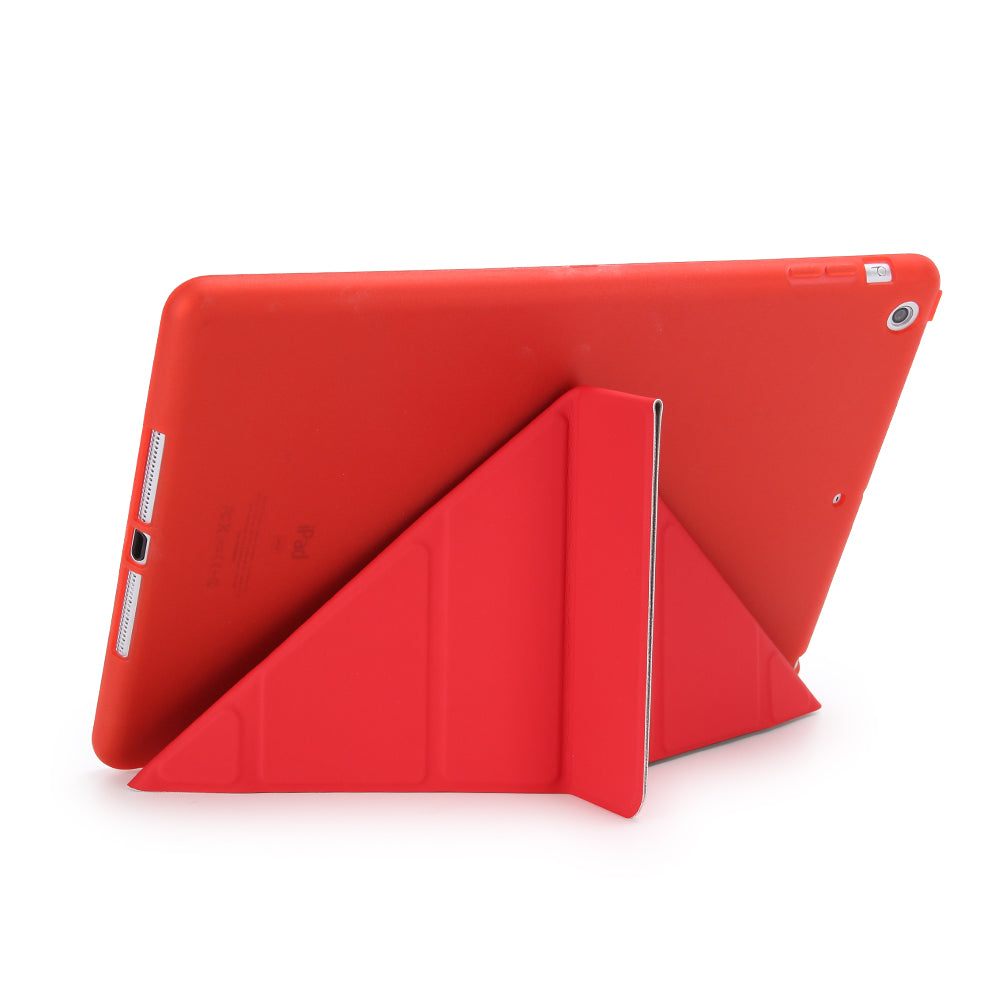 For iPad 9.7 (2018) / 9.7 (2017) Origami Smart PU Leather + TPU Tablet Casing