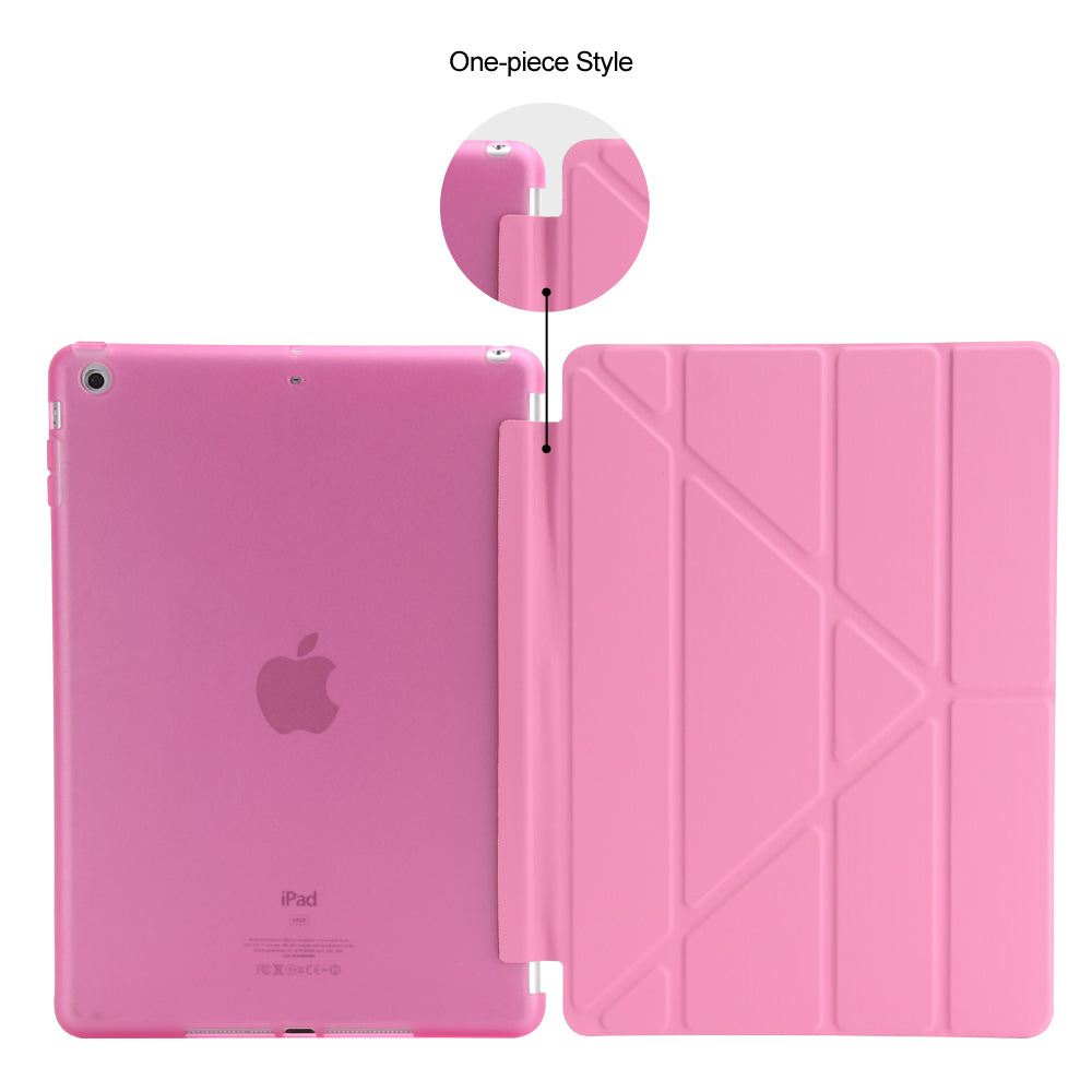 For iPad 9.7 (2018) / 9.7 (2017) Origami Smart PU Leather + TPU Tablet Casing