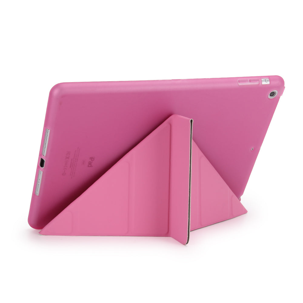For iPad 9.7 (2018) / 9.7 (2017) Origami Smart PU Leather + TPU Tablet Casing