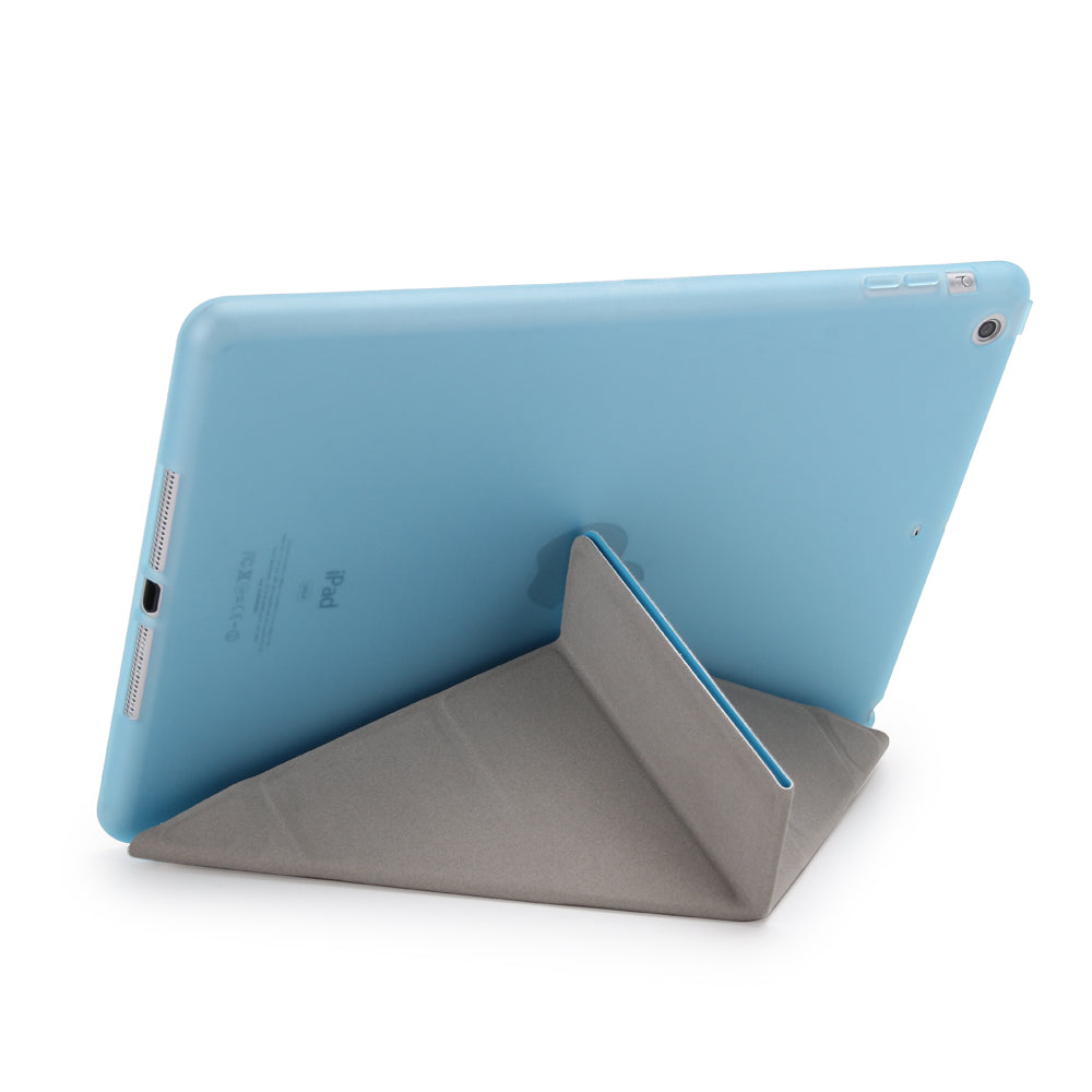 For iPad 9.7 (2018) / 9.7 (2017) Origami Smart PU Leather + TPU Tablet Casing