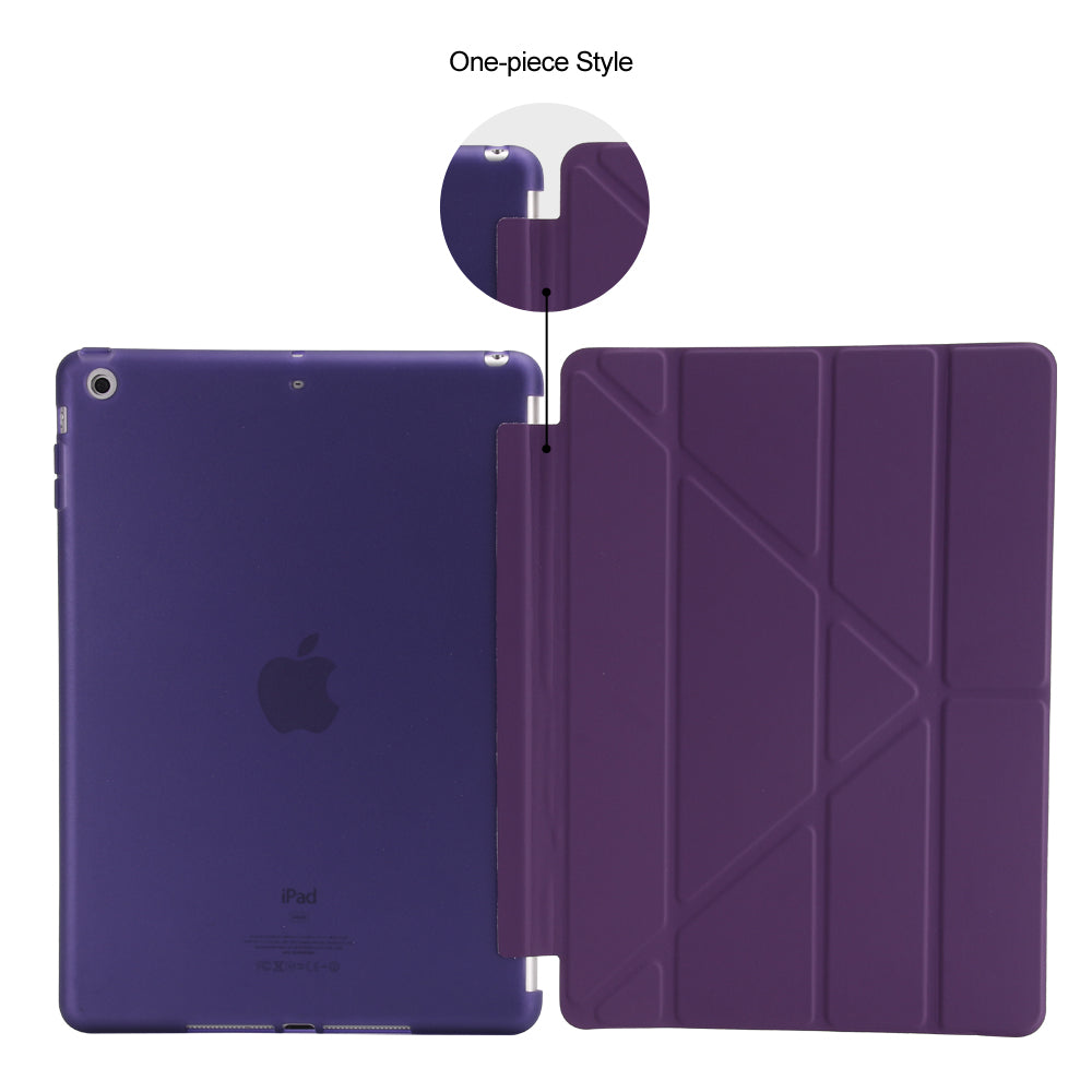 For iPad 9.7 (2018) / 9.7 (2017) Origami Smart PU Leather + TPU Tablet Casing