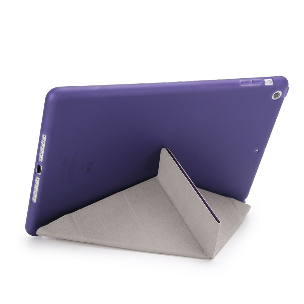 For iPad 9.7 (2018) / 9.7 (2017) Origami Smart PU Leather + TPU Tablet Casing