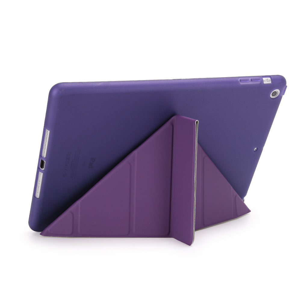 For iPad 9.7 (2018) / 9.7 (2017) Origami Smart PU Leather + TPU Tablet Casing