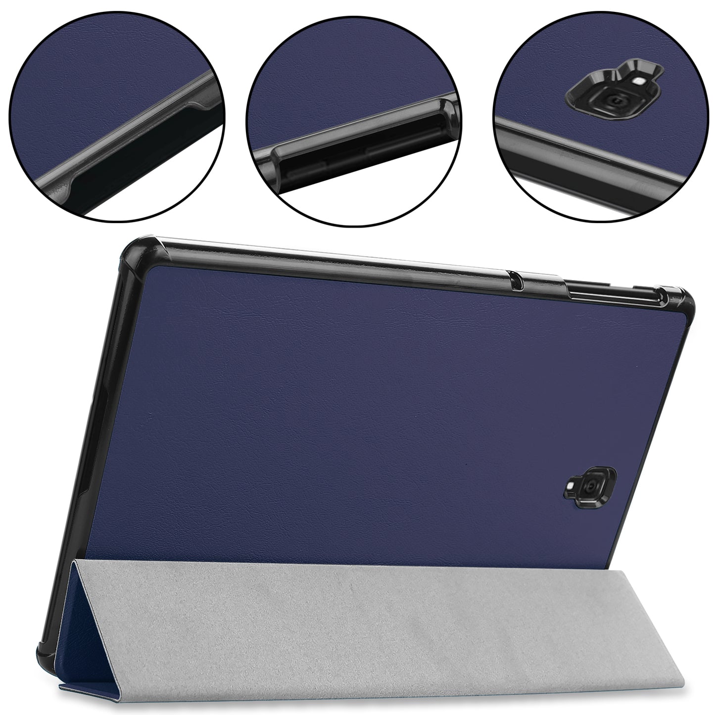 Tri-fold Stand PU Leather Smart Cover Accessory for Samsung Galaxy Tab S4 10.5 T830/T835