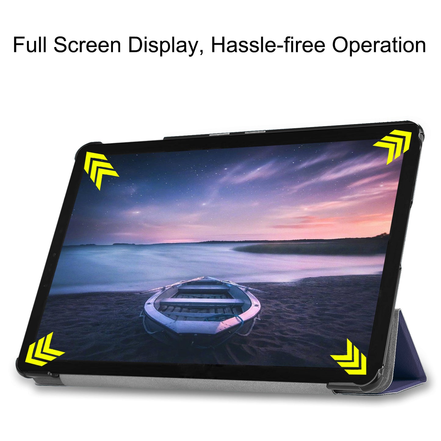 Tri-fold Stand PU Leather Smart Cover Accessory for Samsung Galaxy Tab S4 10.5 T830/T835