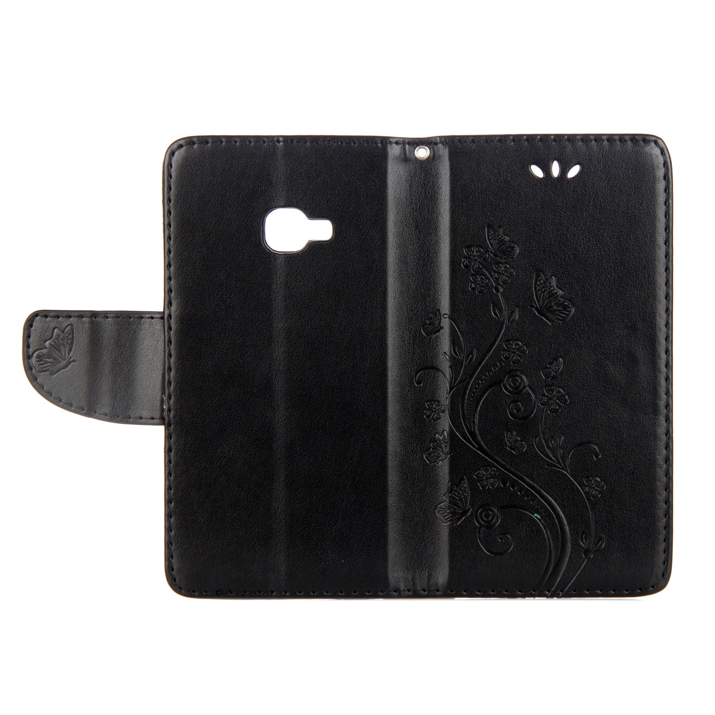 Imprint Butterfly Flower PU Leather Wallet Case for Samsung Galaxy Xcover 4s