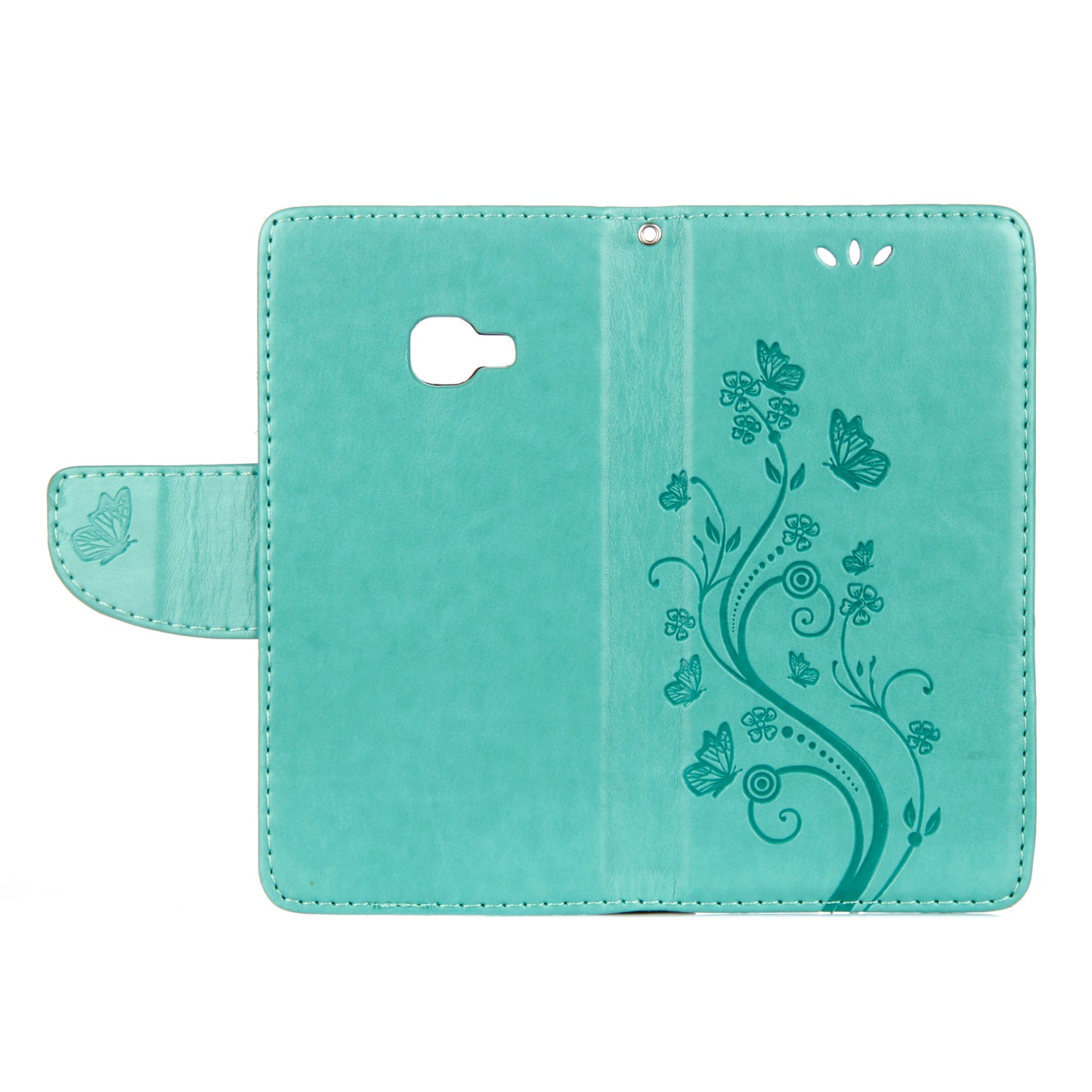 Imprint Butterfly Flower PU Leather Wallet Case for Samsung Galaxy Xcover 4s