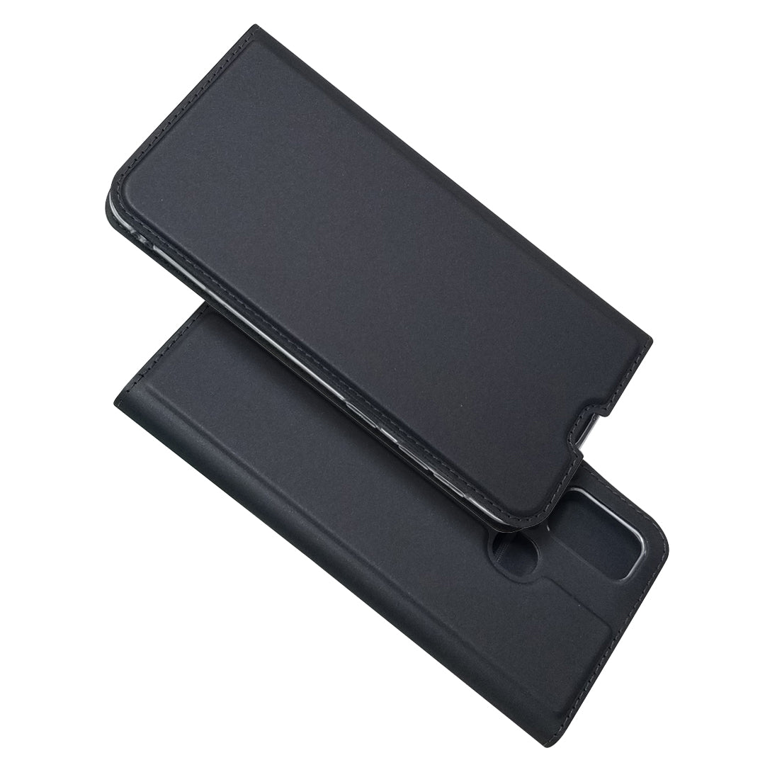 Magnetic Closure Leather Card Holder Phone Covering for Samsung Galaxy M30s / M2